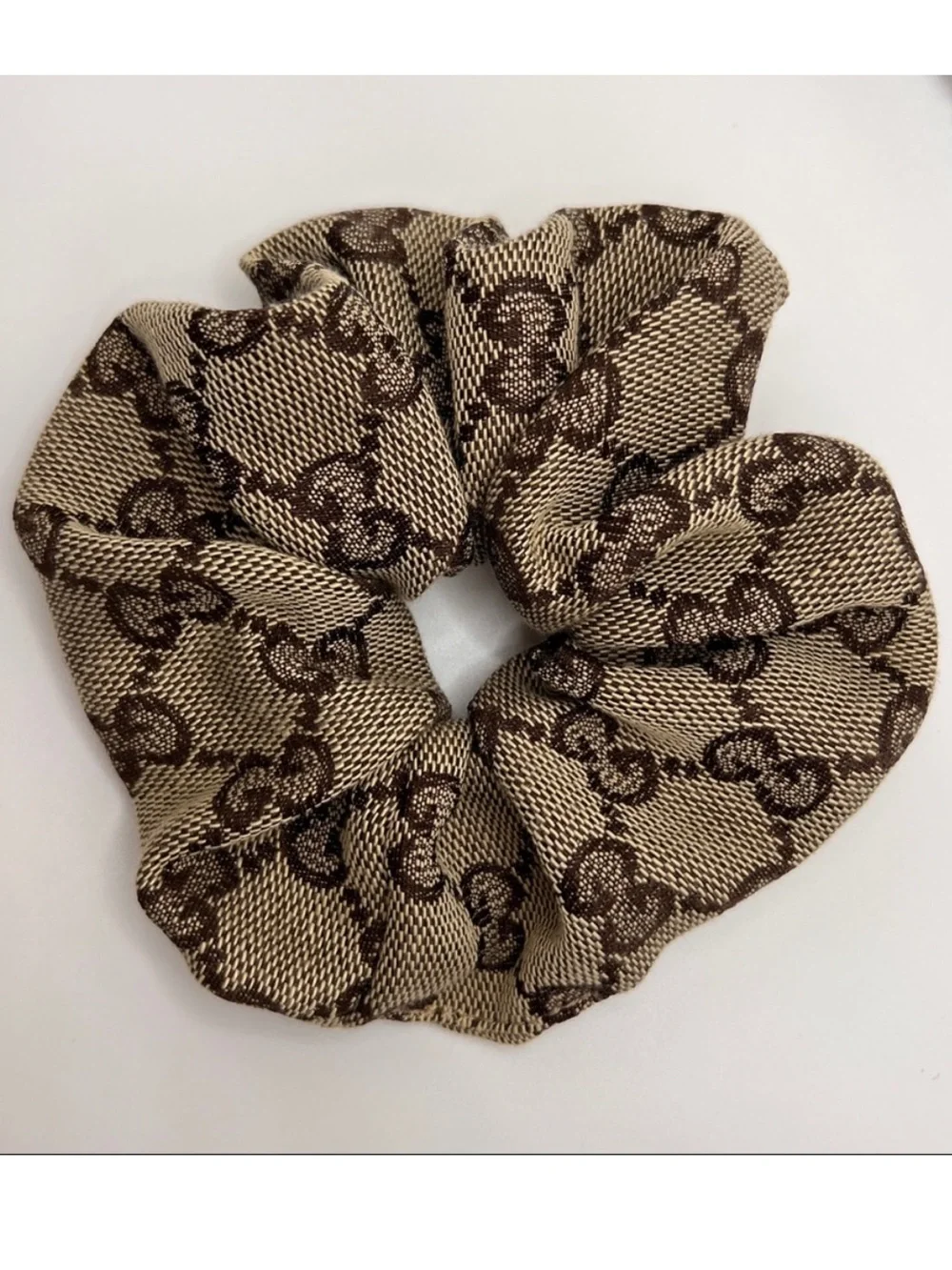 GG Monogram Luxury Hair Scrunchie 🤎
